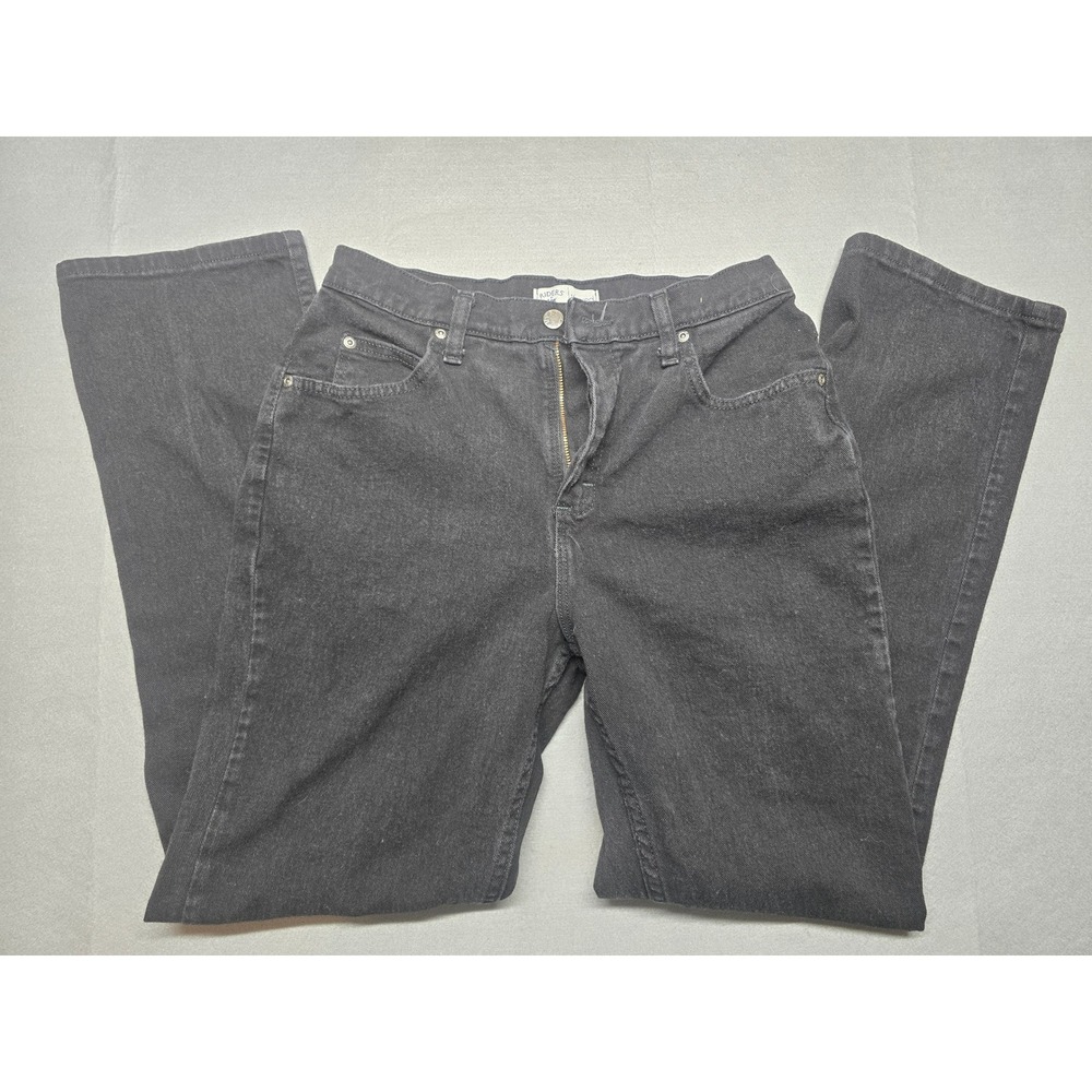 Riders by Lee Relaxed Fit Black Jeans Womens 10M Straight Leg Mid Rise Stretch